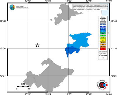 Mappa EMS - territori comuni