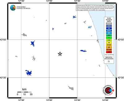 Mappa EMS - territori località