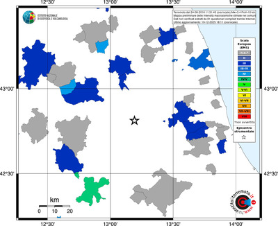 Mappa EMS - territori comuni