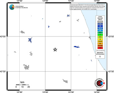 Mappa MCS - territori località