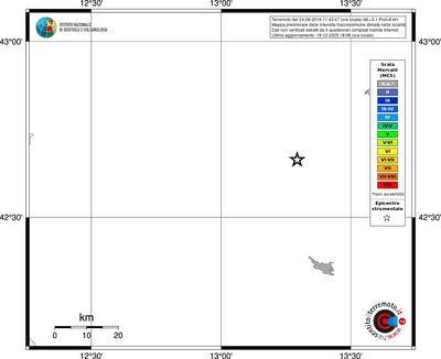 Mappa MCS - territori località