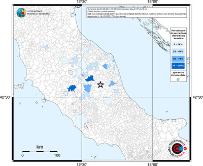 Mappa territorio comunale con almeno 3 questionari