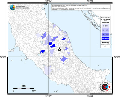 Mappa territorio comunale con almeno 3 questionari