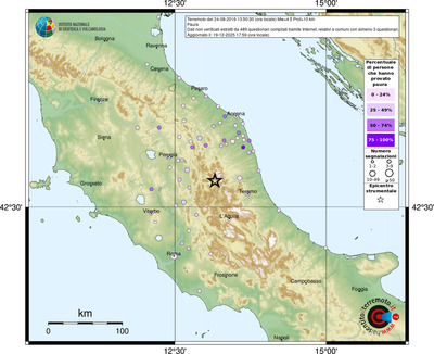 Mappa comuni con almeno 3 questionari
