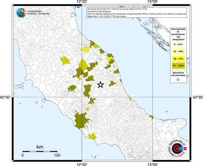 Mappa territorio comunale con almeno 3 questionari