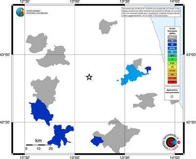 Mappa EMS - territori comuni