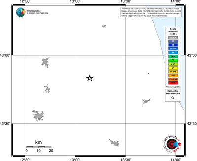 Mappa MCS - territori località