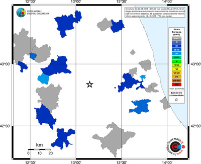 Mappa EMS - territori comuni