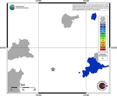 Mappa EMS - territori comuni
