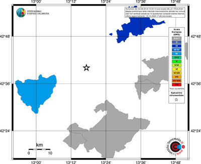 Mappa EMS - territori comuni