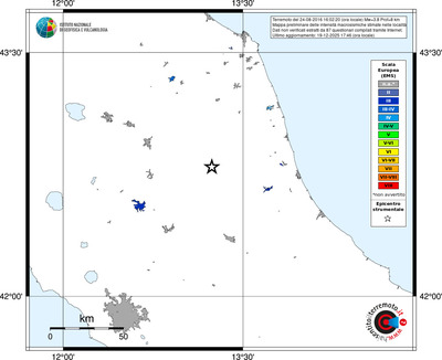 Mappa EMS - territori località