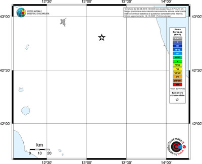 Mappa EMS - territori località