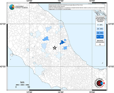Mappa territorio comunale con almeno 3 questionari