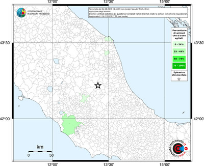 Mappa territorio comunale con almeno 3 questionari