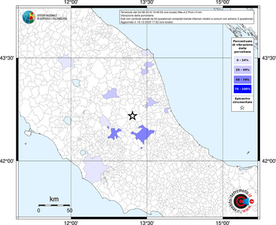 Mappa territorio comunale con almeno 3 questionari