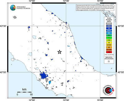 Mappa EMS - territori località