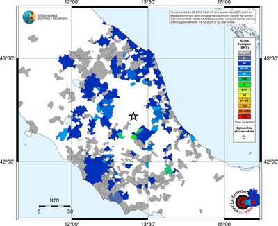Mappa EMS - territori comuni