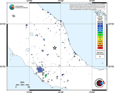 Mappa MCS - territori località