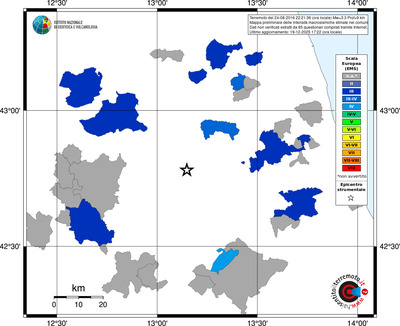 Mappa EMS - territori comuni