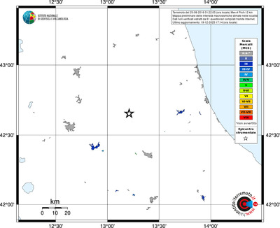 Mappa MCS - territori località