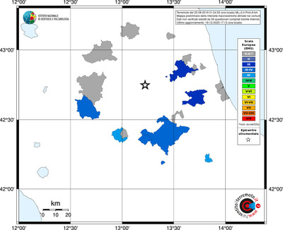 Mappa EMS - territori comuni