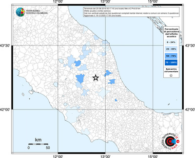 Mappa territorio comunale con almeno 3 questionari
