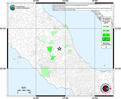 Mappa territorio comunale con almeno 3 questionari