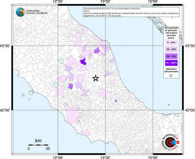 Mappa territorio comunale con almeno 3 questionari