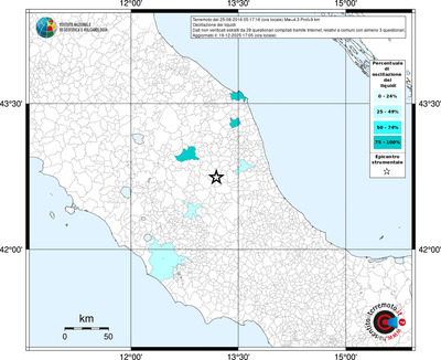 Mappa territorio comunale con almeno 3 questionari