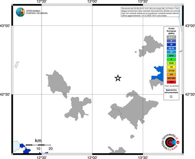 Mappa EMS - territori comuni