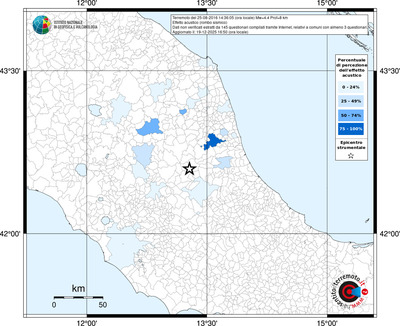 Mappa territorio comunale con almeno 3 questionari