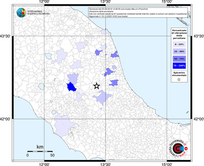 Mappa territorio comunale con almeno 3 questionari