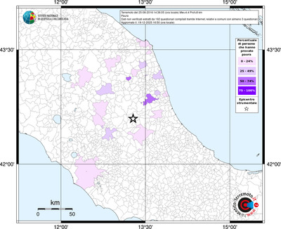 Mappa territorio comunale con almeno 3 questionari