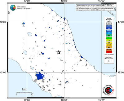 Mappa EMS - territori località