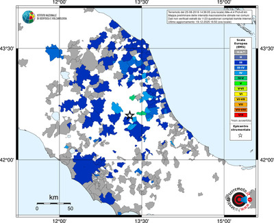 Mappa EMS - territori comuni