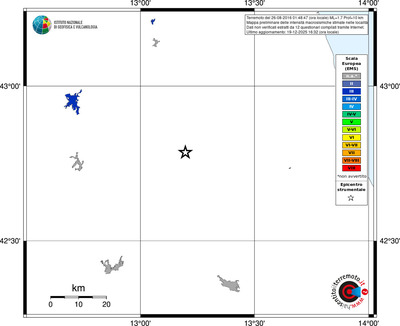 Mappa EMS - territori località