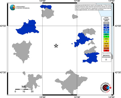 Mappa EMS - territori comuni