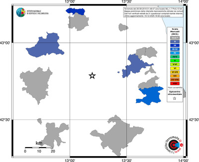Mappa MCS - territori comuni