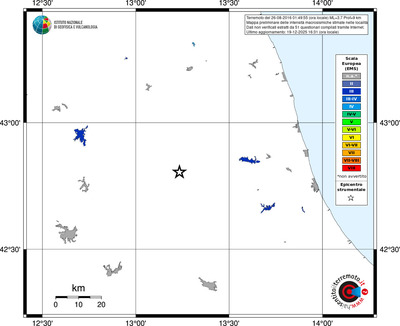 Mappa EMS - territori località