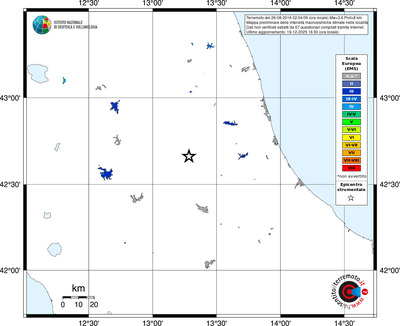 Mappa EMS - territori località