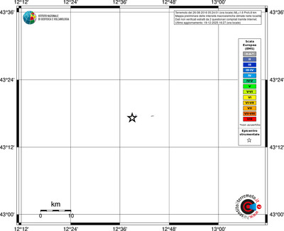 Mappa EMS - territori località
