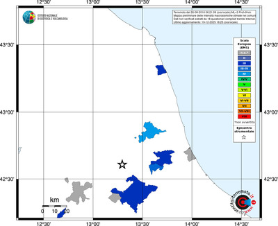 Mappa EMS - territori comuni
