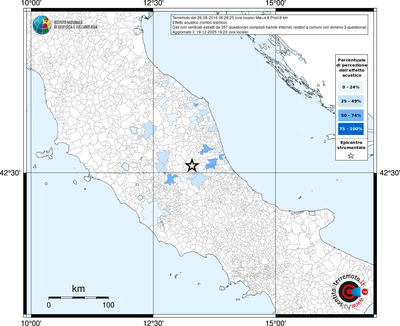 Mappa territorio comunale con almeno 3 questionari