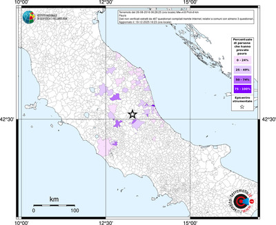 Mappa territorio comunale con almeno 3 questionari