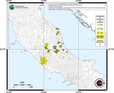 Mappa territorio comunale con almeno 3 questionari