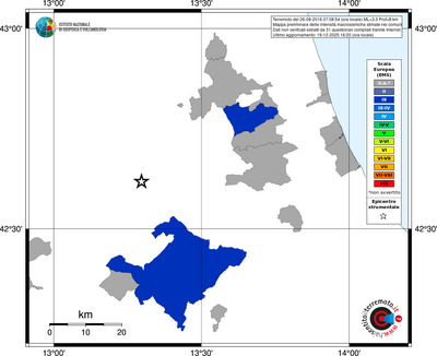 Mappa EMS - territori comuni