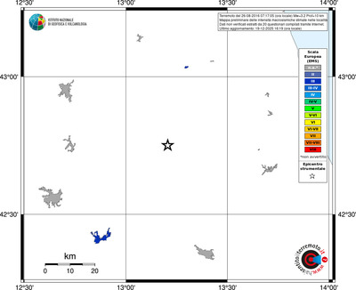 Mappa EMS - territori località