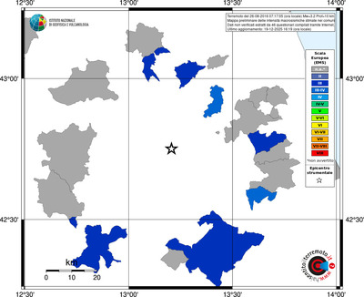 Mappa EMS - territori comuni