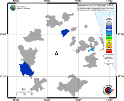 Mappa EMS - territori comuni