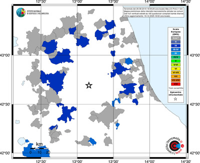 Mappa EMS - territori comuni